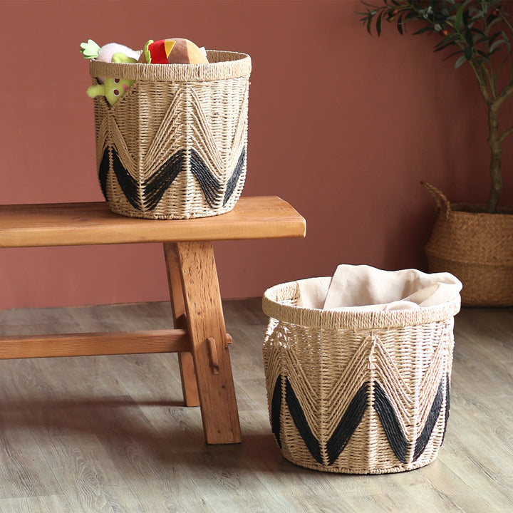 Handbag made of braided natural material Kalsten
