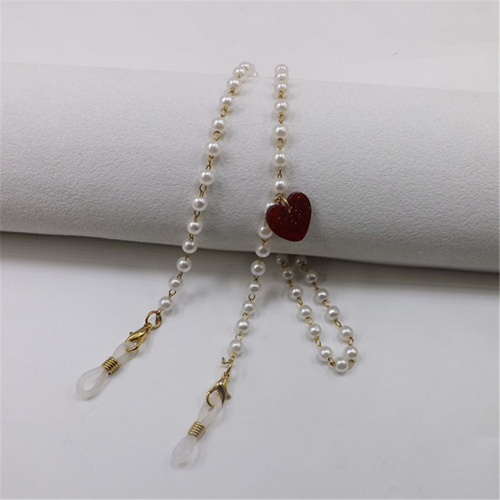Pearl necklace with heart pendant Kalsten
