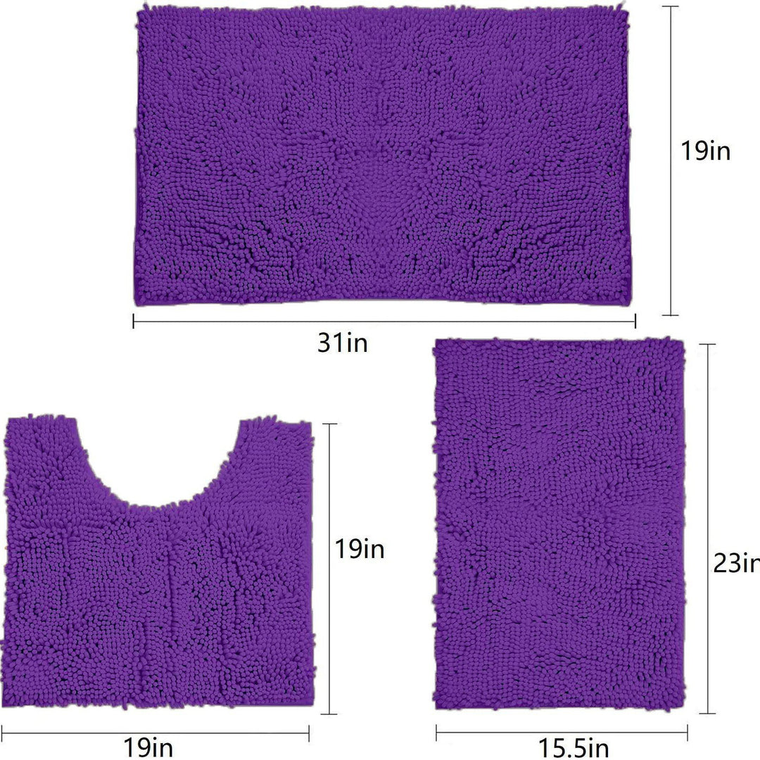 Soft Microfiber Bath Rug Set Kalsten
