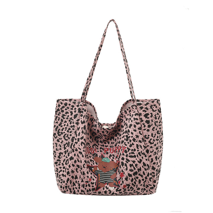 Playful Graphic Print Tote Bag