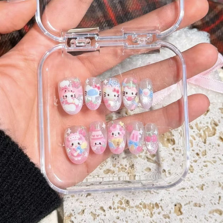 Creative Cartoon Press-On Nail Art Kalsten