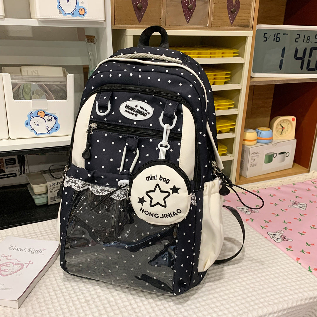 Charming Polka Dot Backpack Kalsten