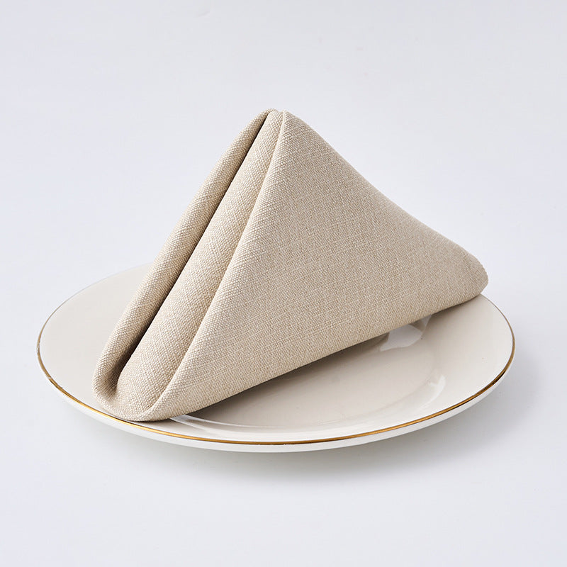Premium Textured Linen-Blend Dinner Napkin With Hotel-Style Hem