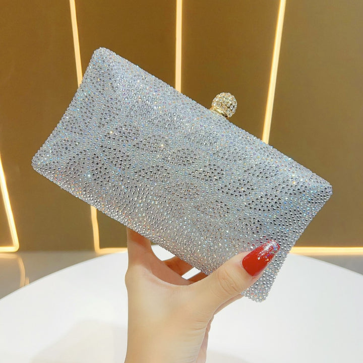 Rhinestone-Embellished Clutch