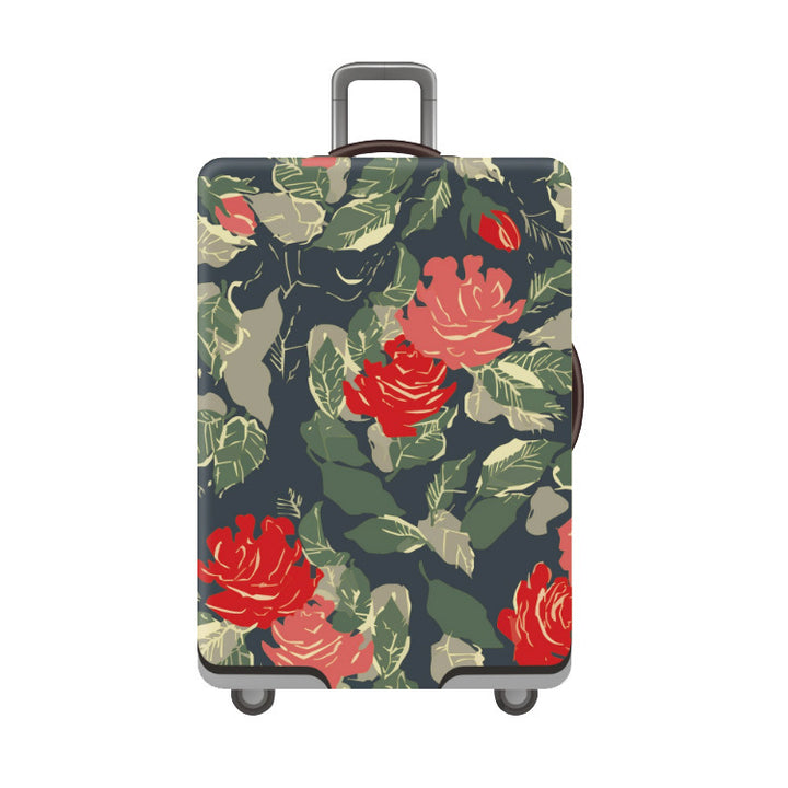 Tropical Leaf Print Hard Shell Luggage Kalsten