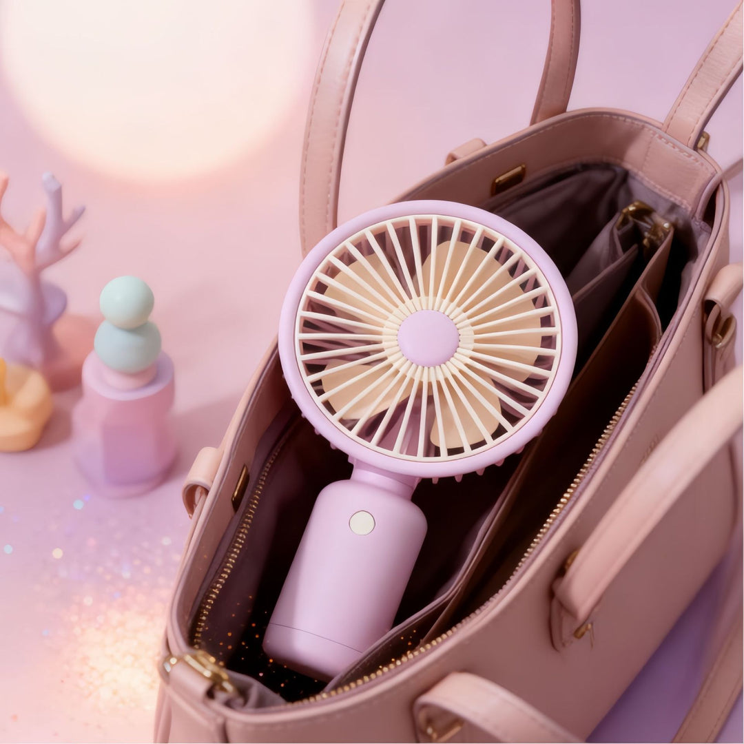 Women's portable USB table fan with powerful battery technology and flexible design Kalsten