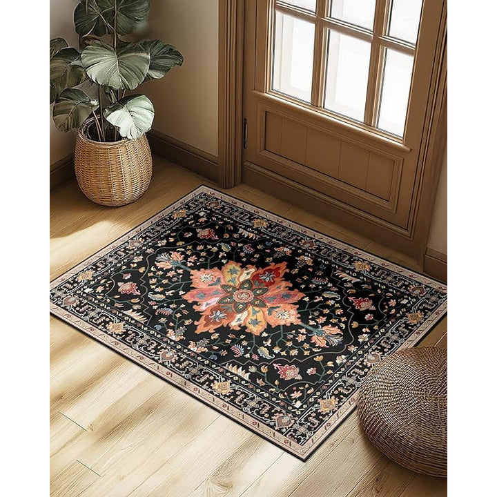 Elegant Floral Pattern Area Rug Kalsten