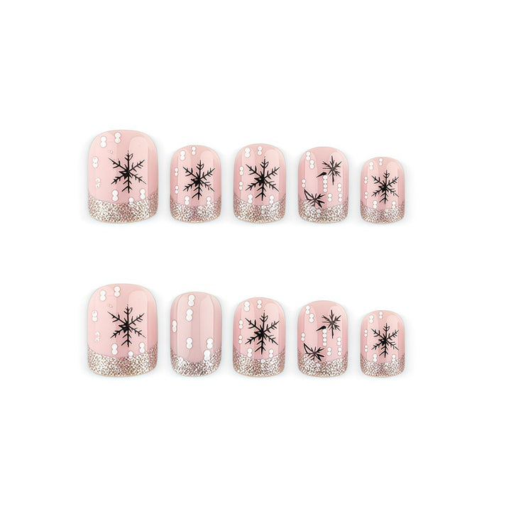 Decorative artificial nails in winter design Kalsten