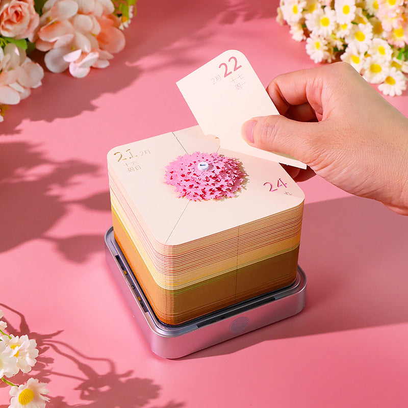 Handcrafted Layered Diorama Led Lightbox With Pop-Up Maple Tree Scene