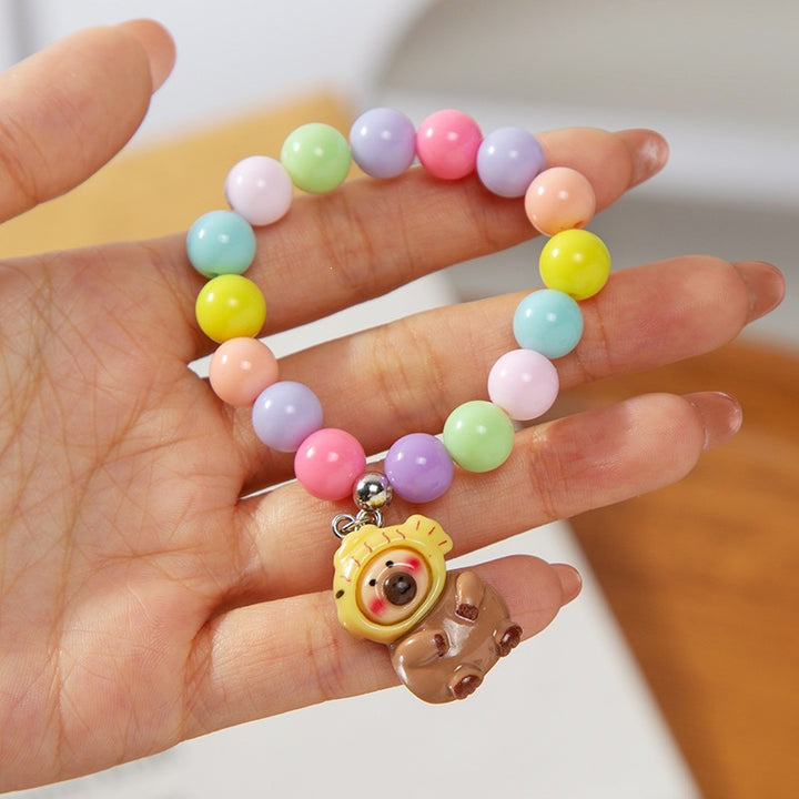 Colorful children's bracelet with crafted pendant Kalsten