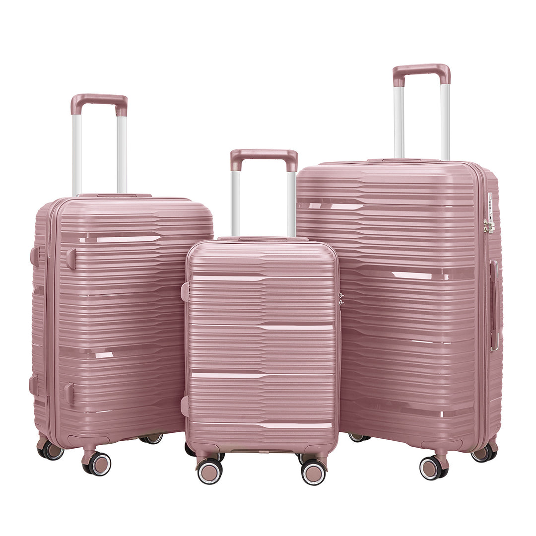 Women's Stylish Textured Hard Shell Luggage Set Kalsten
