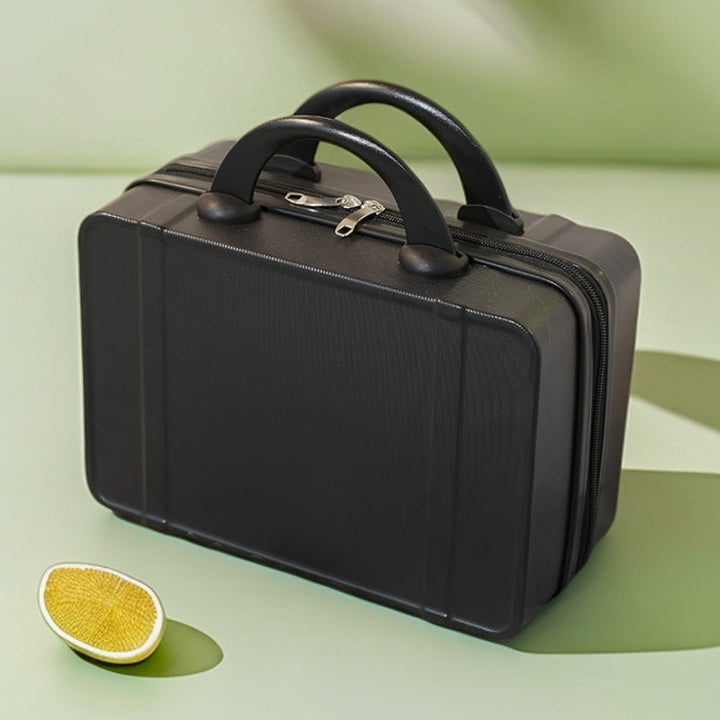 compact hard-shell cosmetic and travel vanity case with dual top handles Kalsten