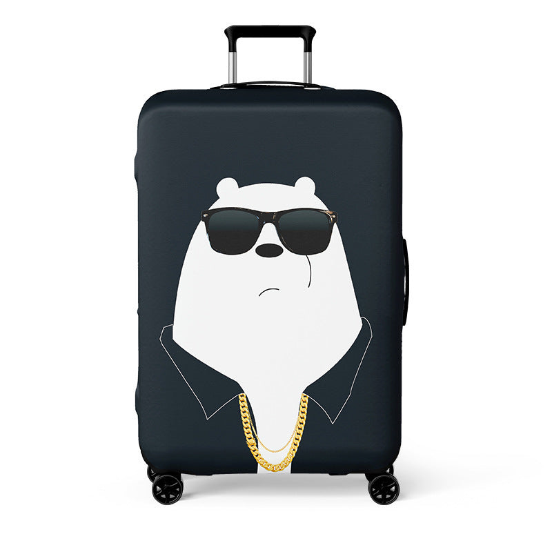 Women's Hardshell Travel Suitcase with Unique Bear Design Kalsten