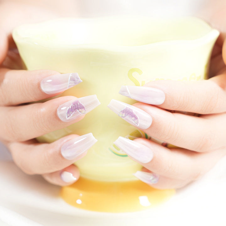 Artistic Butterfly Design Press-On Nail Set Kalsten