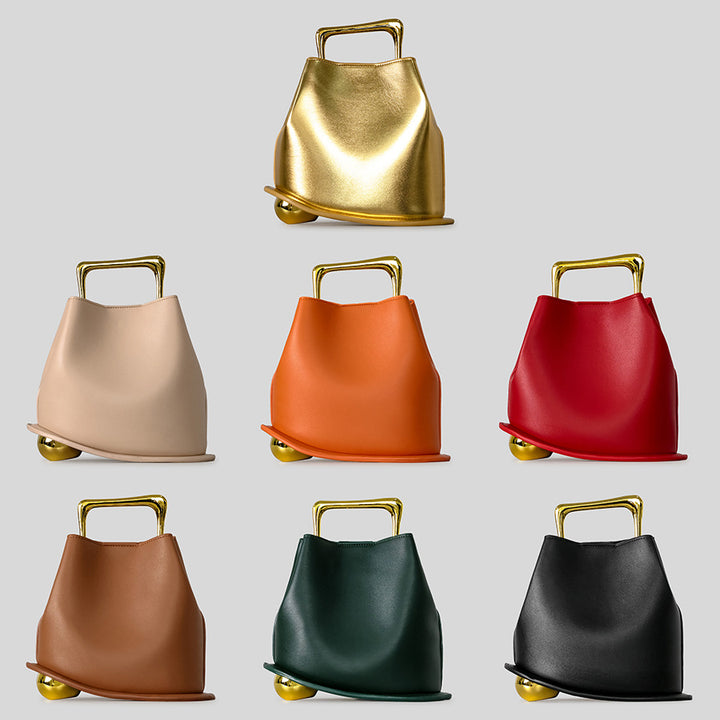 Sculptural Handle Handbag