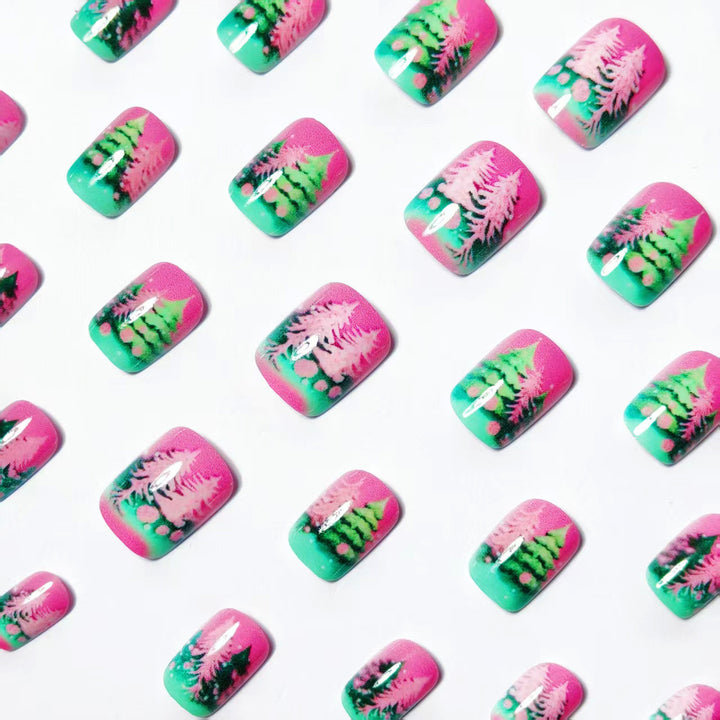 Seasonal Tree-Themed Nail Art Kalsten