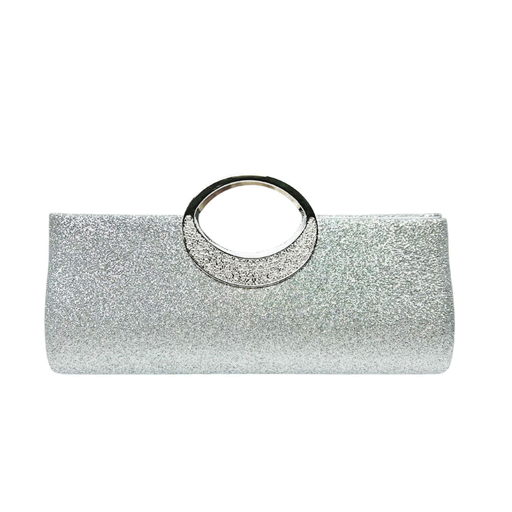 Sparkling Rhinestone-Accented Evening Clutch