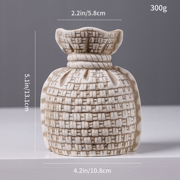 Woven Texture Ceramic Vase Kalsten