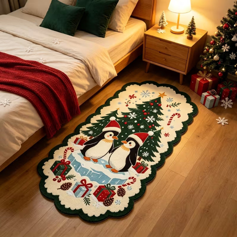 Winter-Themed Decorative Runner Rug