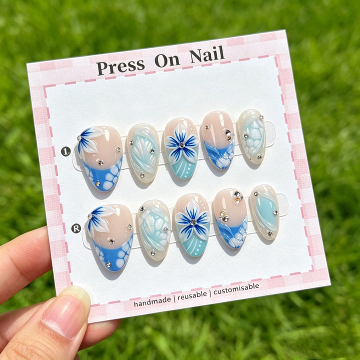 Artistic Decorative Press-On Nails