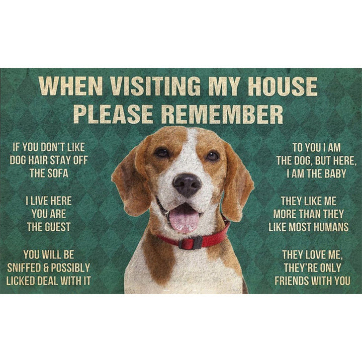Fun Dog-Themed Door Mat Kalsten