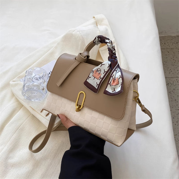 Chic Structured Handheld Satchel Kalsten