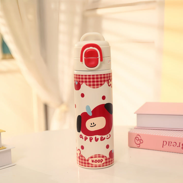 Insulated drinking bottle with cute design and practical closure Kalsten