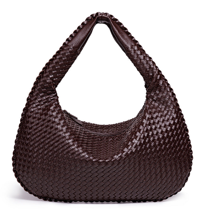 Woven Leather Shoulder Bag Kalsten
