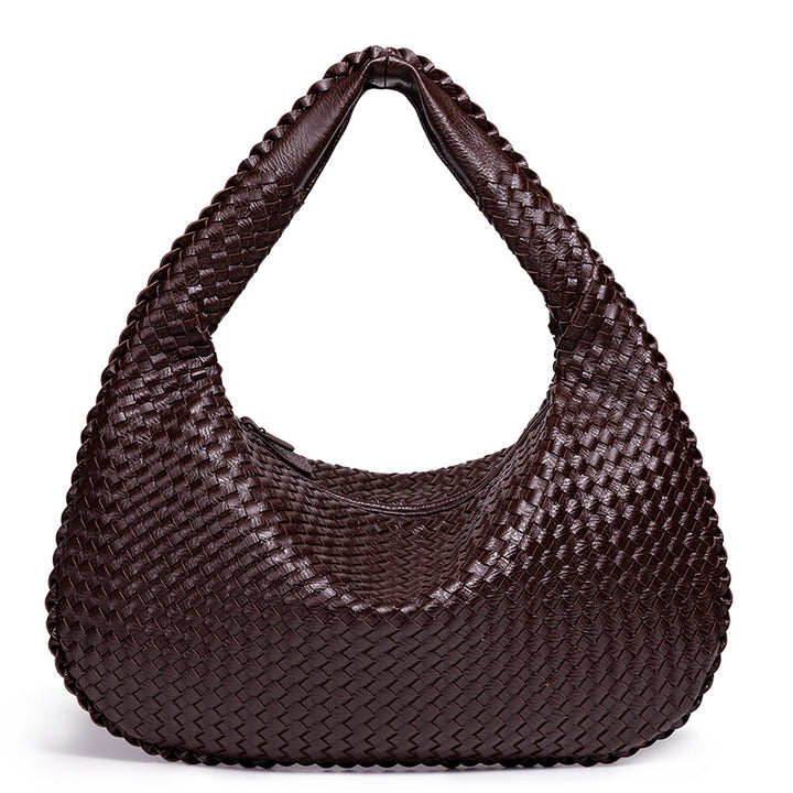 Woven Leather Shoulder Bag Kalsten
