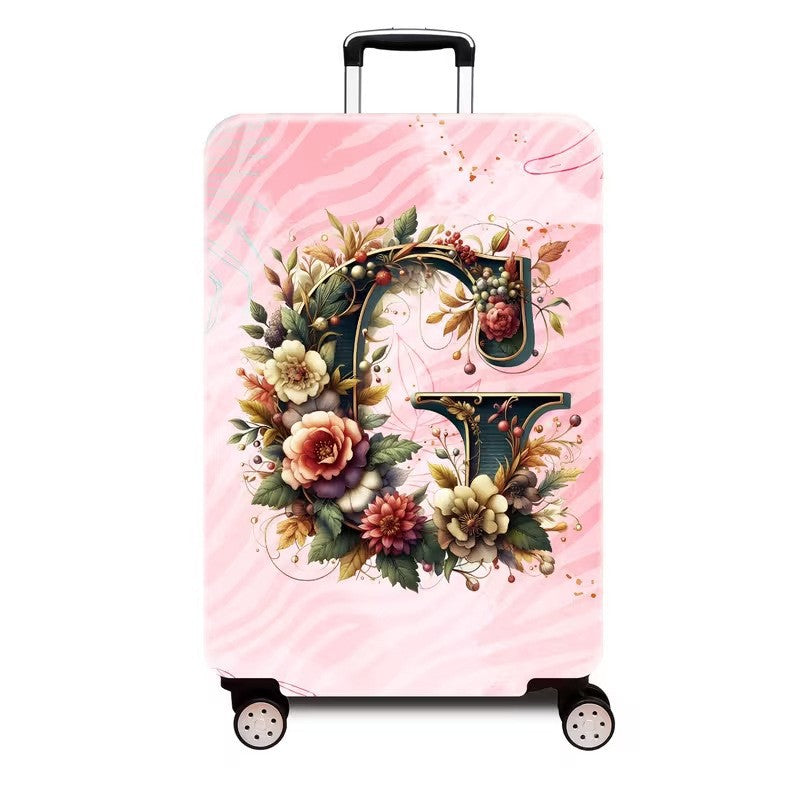Ladies hard shell suitcase with luxurious floral design Kalsten
