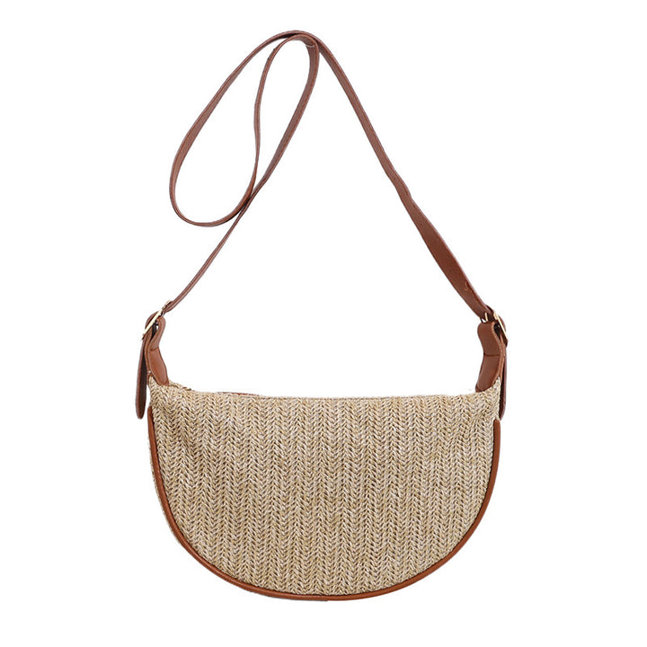 Vintage-Inspired Woven Crossbody Bag Kalsten