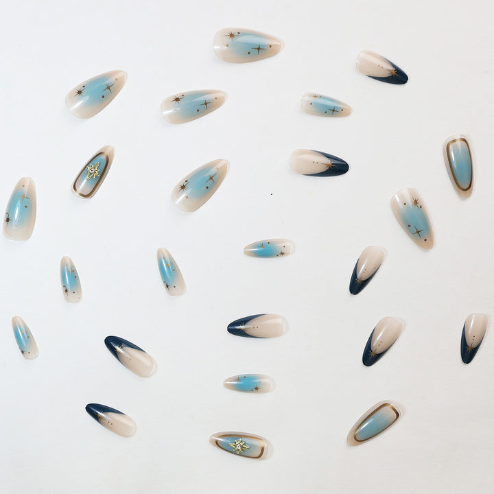 Artistic Ombre Press-On Nail Art Kalsten