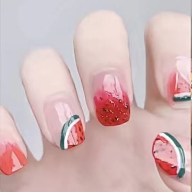 Creative Watermelon-Themed Press-On Nails Kalsten