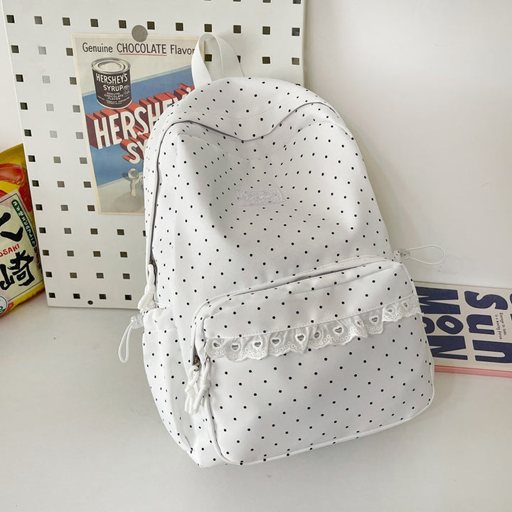 Cute Decorative Polka Dot Backpack Kalsten