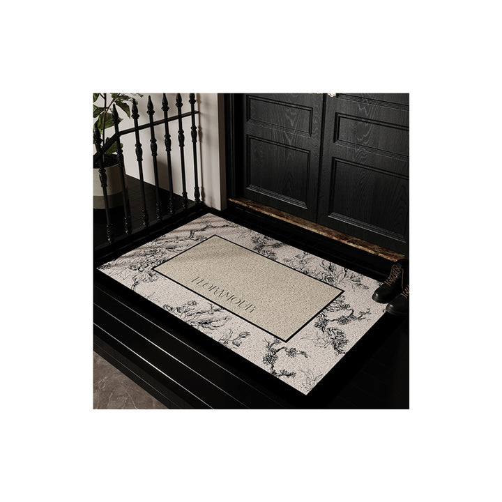 Floral Design Decorative Entrance Mat
