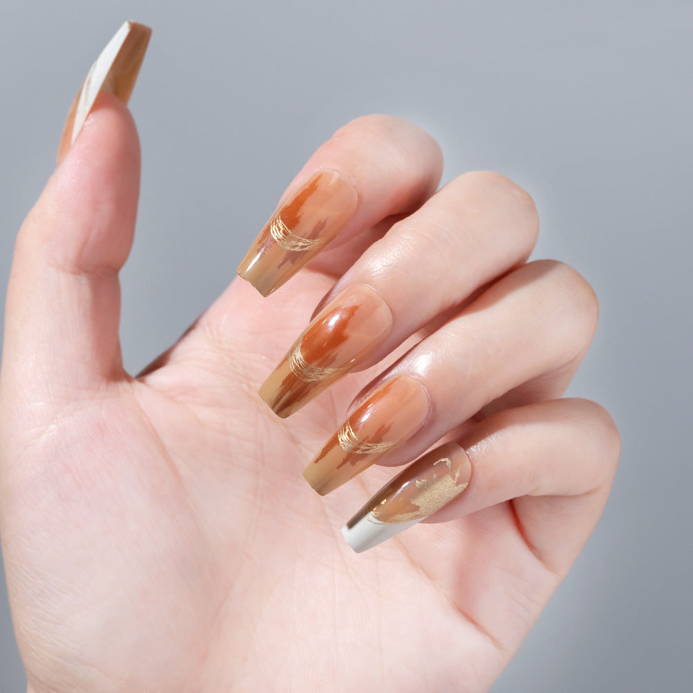 Artistic Floral Press-On Nail Design Kalsten
