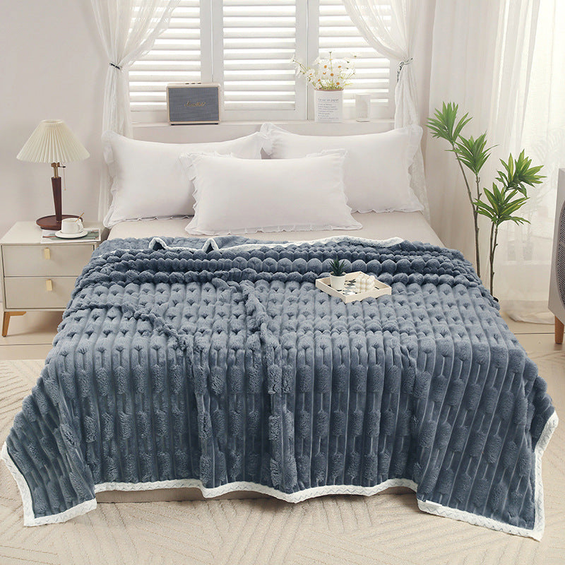 Luxurious Textured Throw Blanket