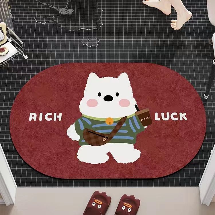 Cartoon-Themed Plush Area Mat