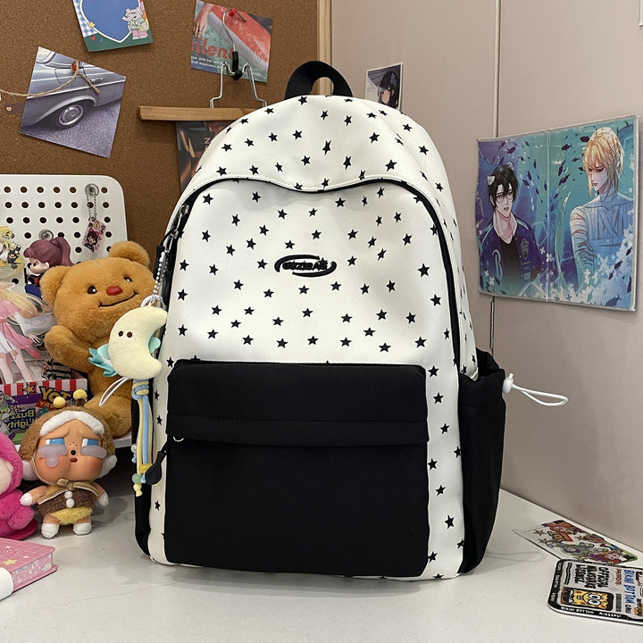 Stylish Printed Backpack with Fun Character Accents Kalsten