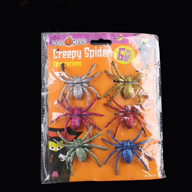 Glittery Spider Decoration Set Kalsten