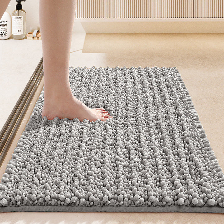 Plush Textured Bath Mat Kalsten
