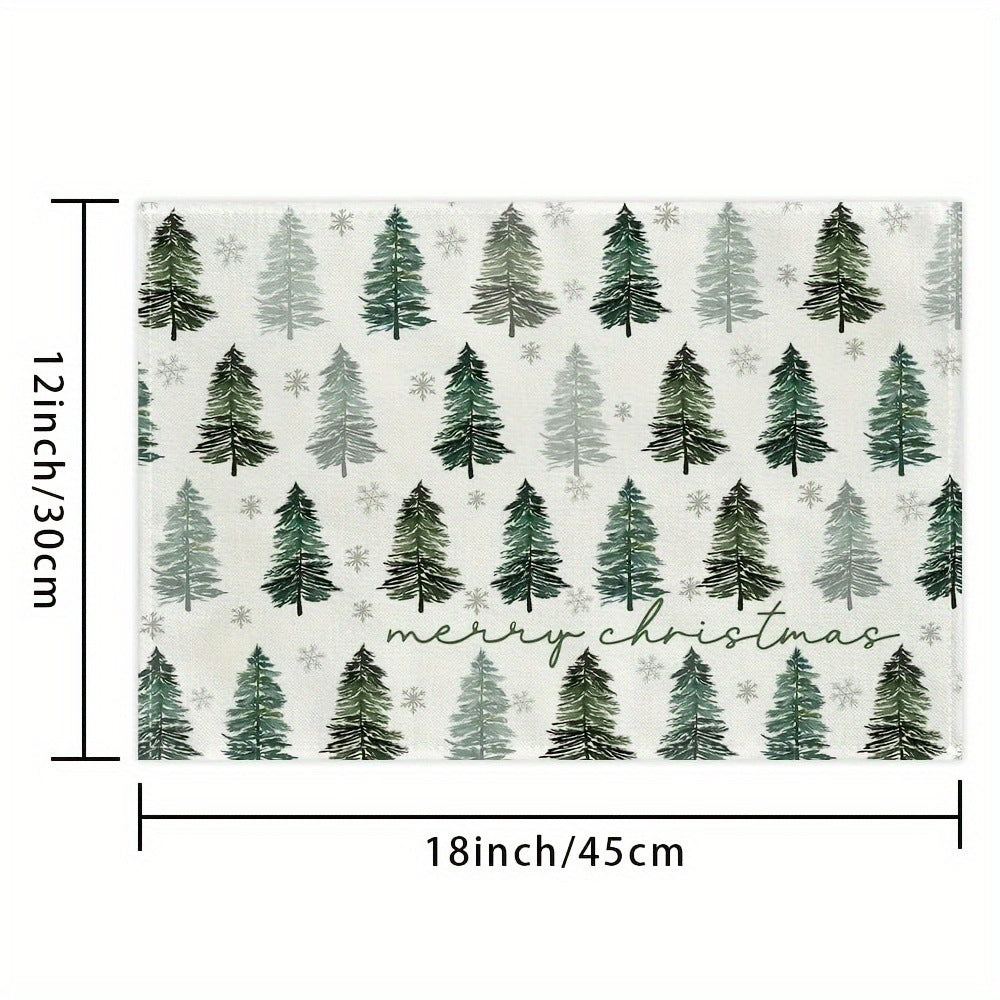 Festive Christmas-Themed Kitchen Mat