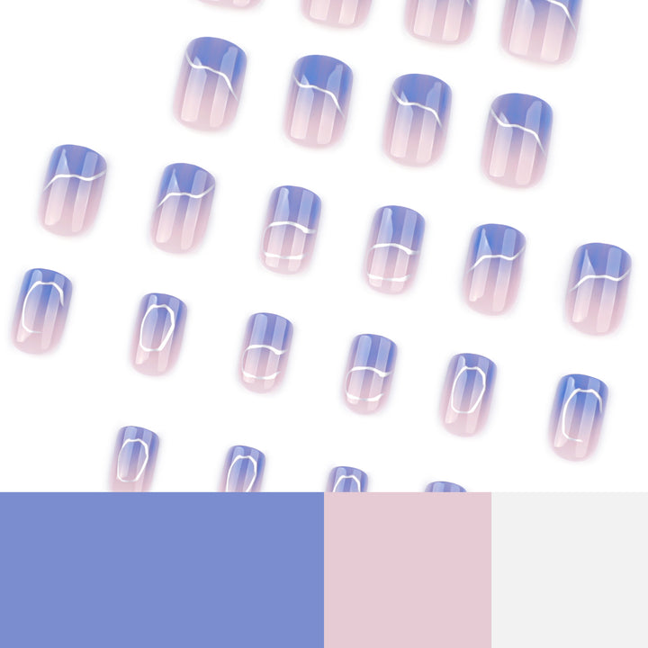 Artistic Nail Art with Elegant Ombre Design Kalsten