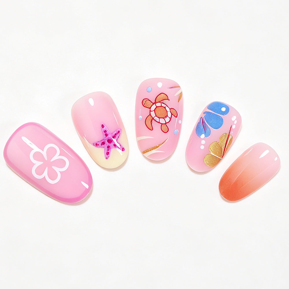 Whimsical Ocean Animal Nail Art Set Kalsten