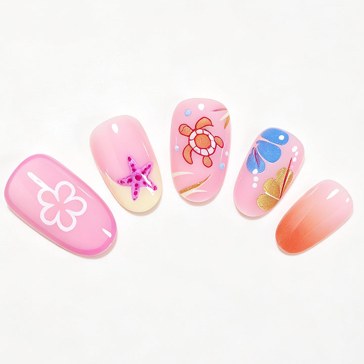 Whimsical Ocean Animal Nail Art Set Kalsten
