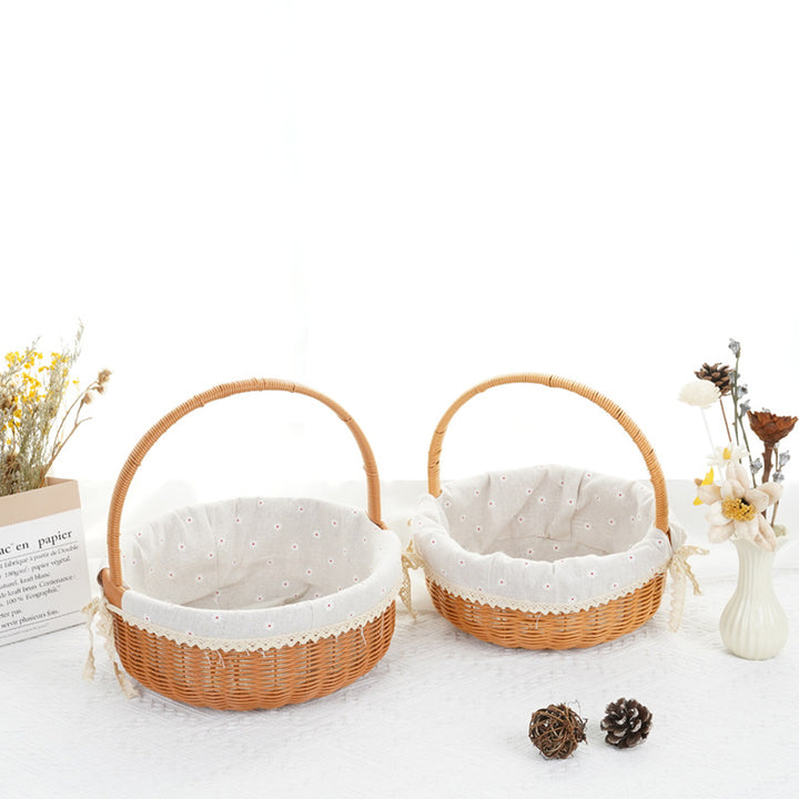 Decorative Round Woven Basket Kalsten