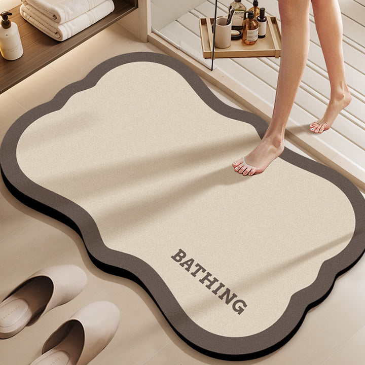 Absorbent Bathroom Floor Mat Kalsten