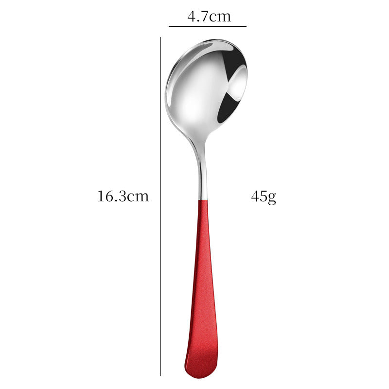 Elegant Dessert Spoon with High-Quality and Non-Slip Grip Design Kalsten