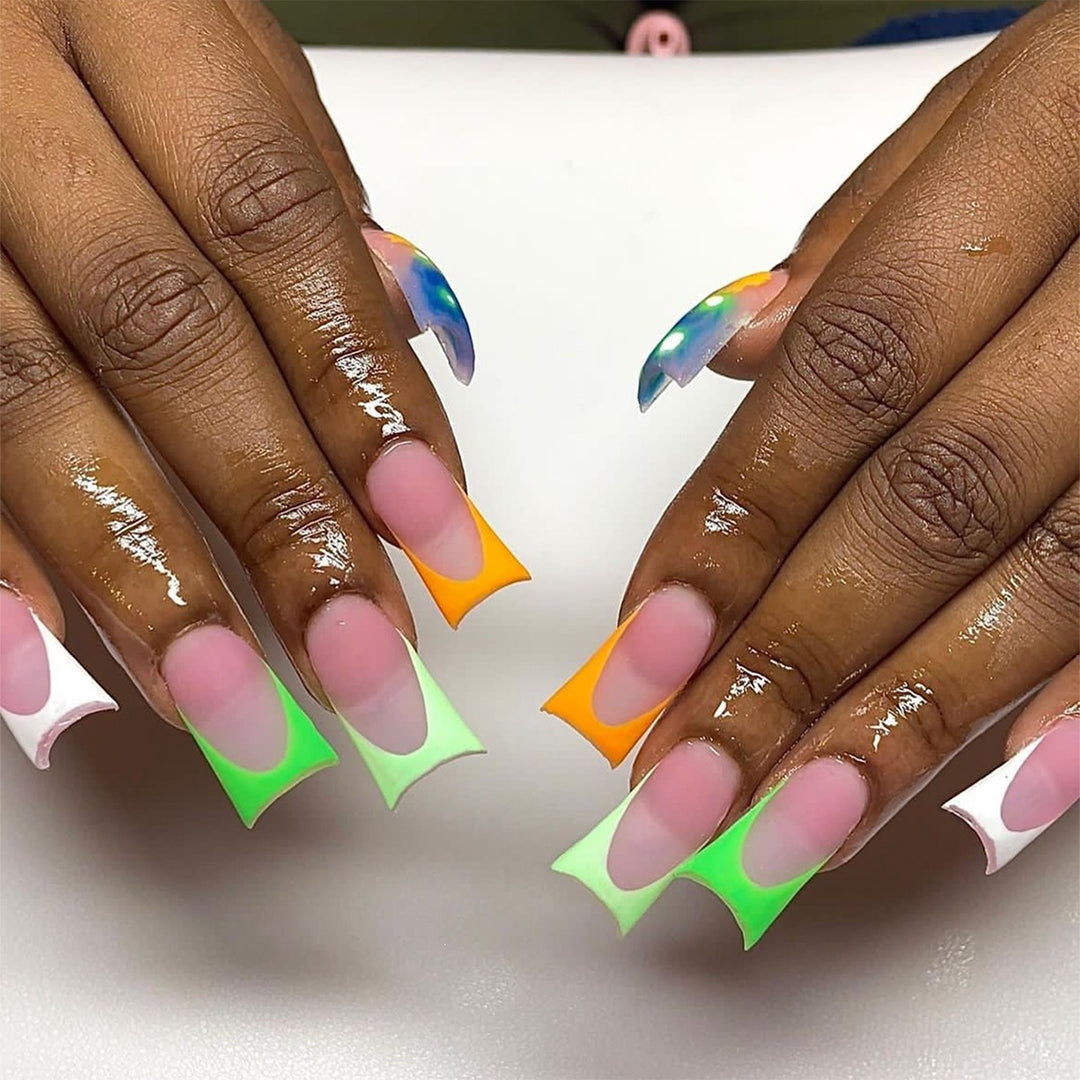 Artifical Nail Set with Creative Gradient Color Kalsten