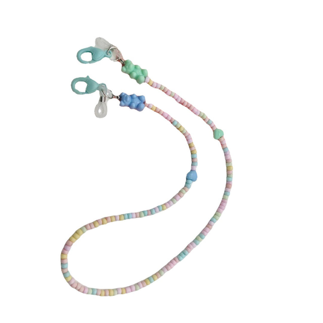 Playful glasses holder chain with colorful beads Kalsten